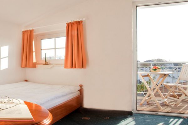 Blick über das Ostseebad Göhren vom Einzelzimmer des Hotels Stranddistel auf Rügen