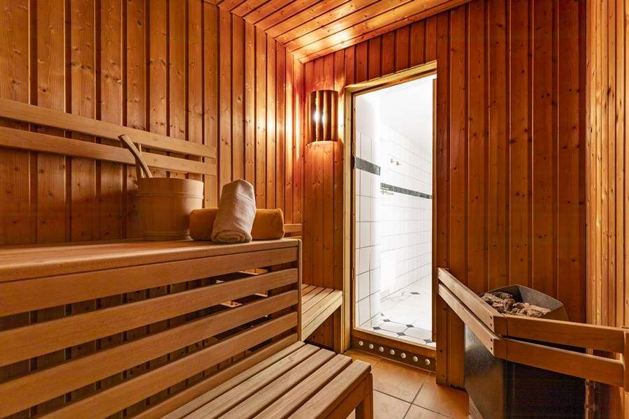 Sauna im Wellnessbereich vom Hotel Stranddistel in Göhren auf Rügen