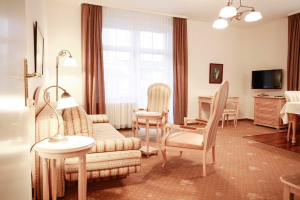 Suite mit Balkon im Hotel Stranddistel im Ostseebad Göhren auf Rügen